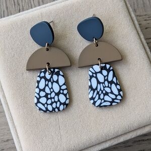 Stylish Geometric Polymer Earrings